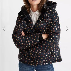 Madewell x Penfield Equinox floral puffer jacket